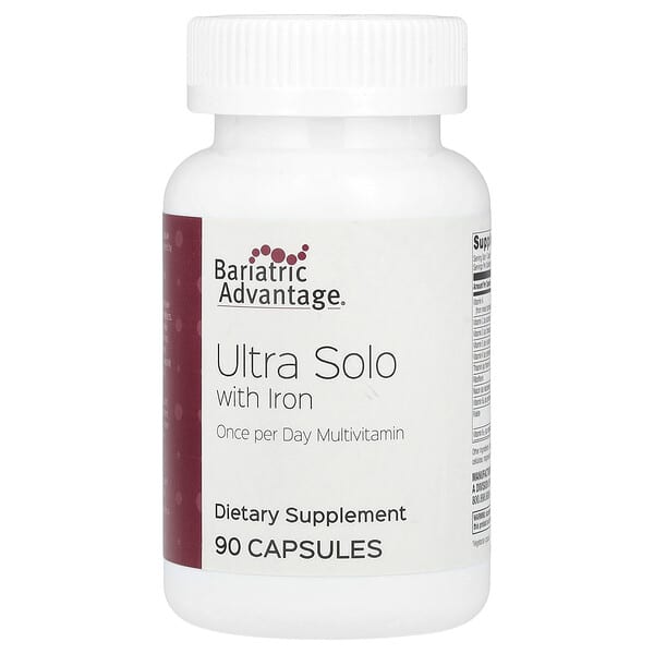 Bariatric Advantage, Ultra Solo with Iron, 90 Capsules 3 Bariatric Advantage, Ultra Solo with Iron, 90 Capsules