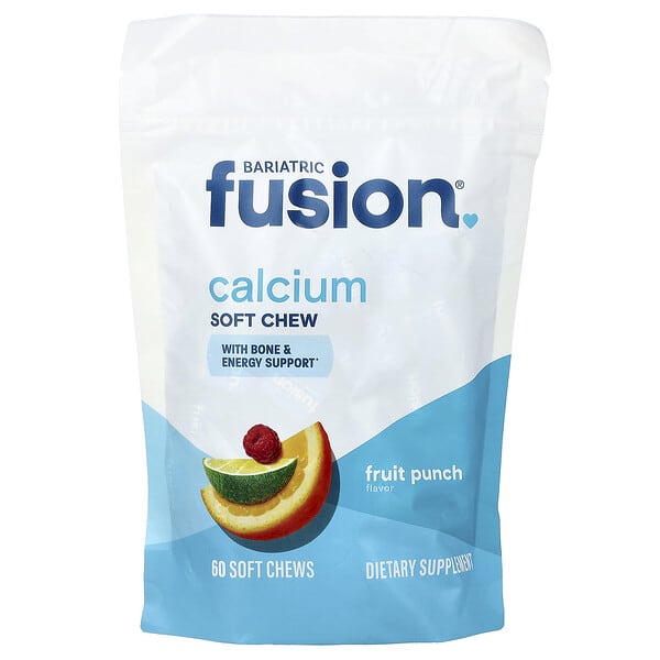 Bariatric Fusion, Calcium Soft Chew, Fruit Punch, 60 Soft Chews
