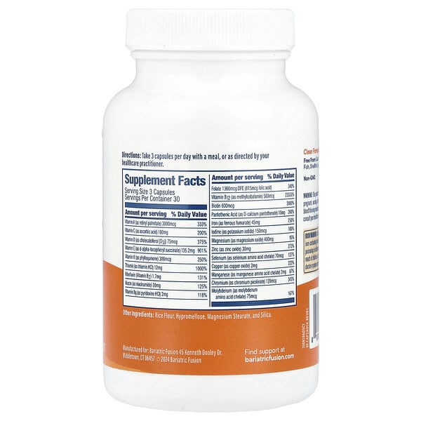Alternative view of Bariatric Fusion, High ADEK Multivitamin , 90 Capsules