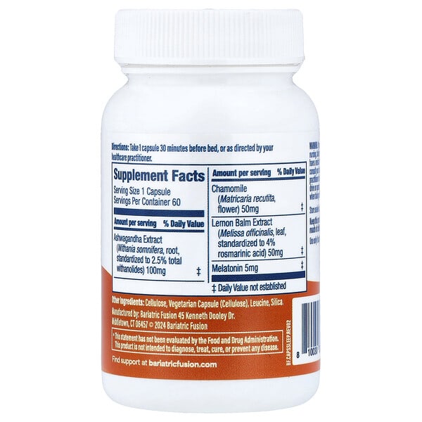 Alternative view of Bariatric Fusion, Sleep Support, 60 Capsules