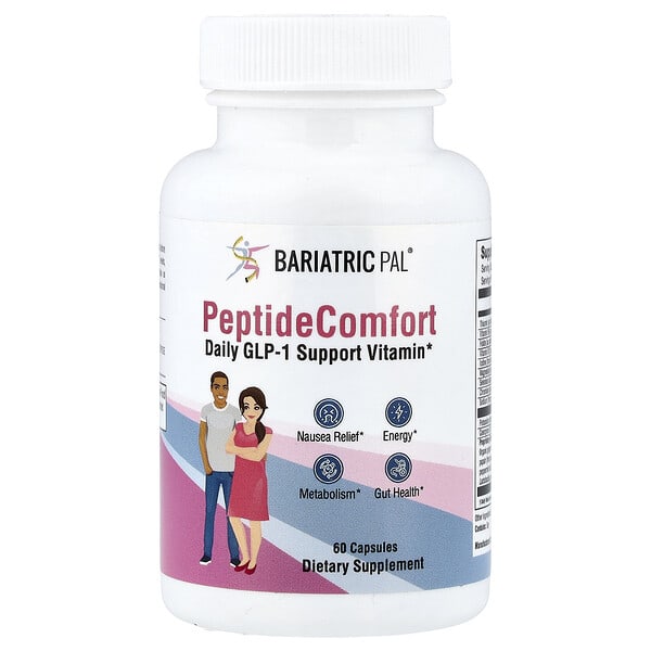 BariatricPal, Peptide Comfort, Daily GLP-1 Support Vitamin, 60 Capsules