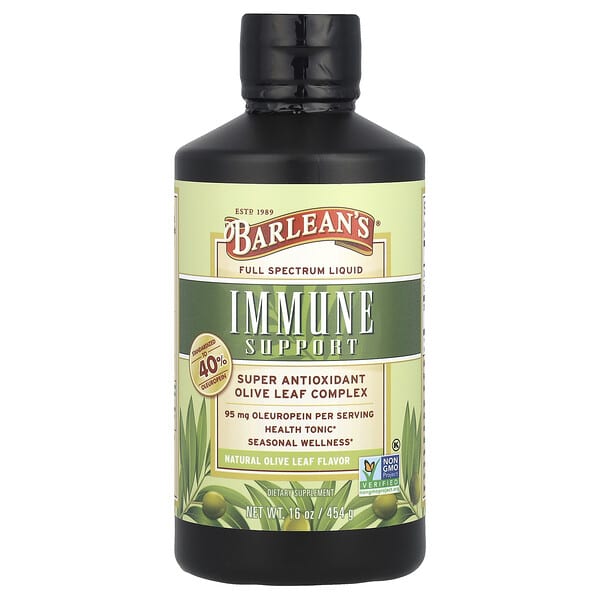 Barlean's, Olive Leaf Complex, Natural Olive Leaf, 95 mg, 16 oz (454 g)
