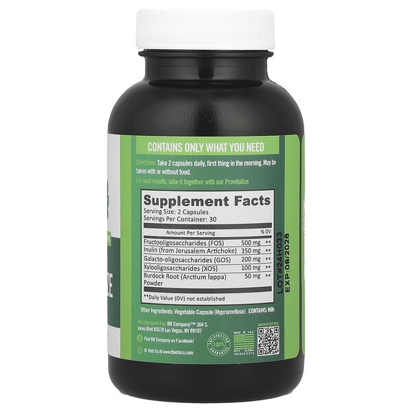 Alternative view of BB Company, Previtalize, 60 Capsules