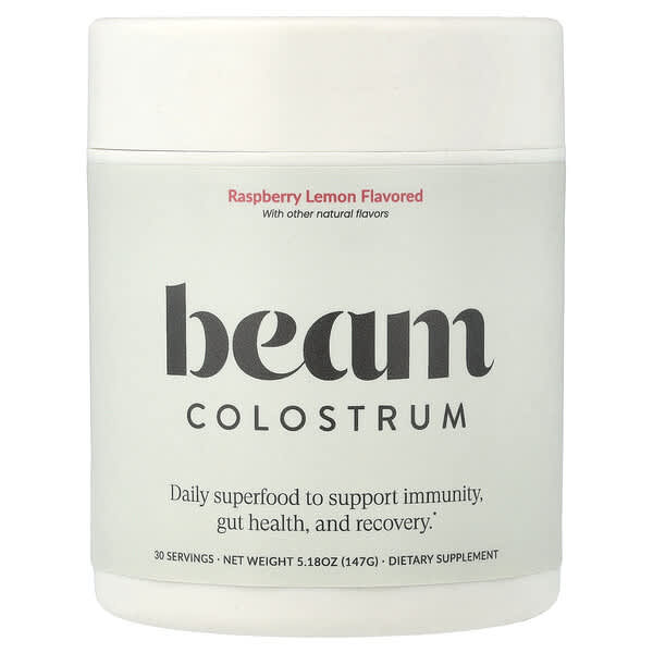 Beam, Colostrum, Raspberry Lemon, 5.18 oz (147 g)