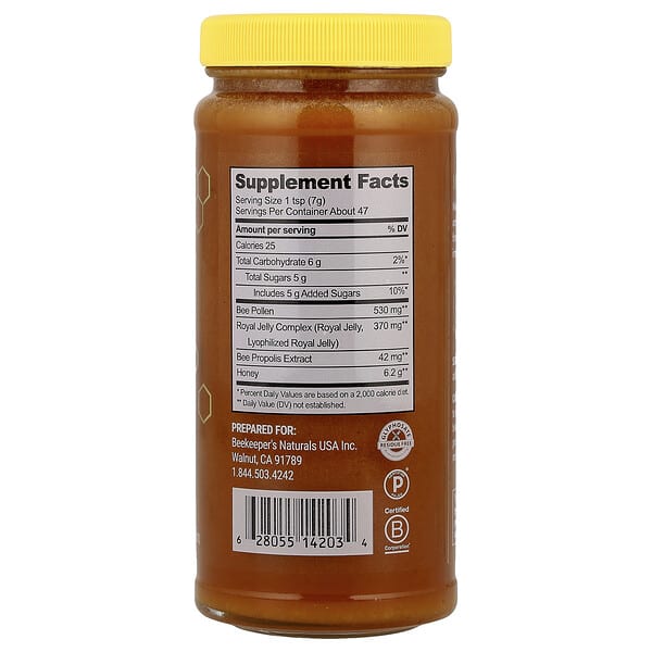 Alternative view of Beekeeper's Naturals, Superfood Honey, 11.6 oz (330 g)