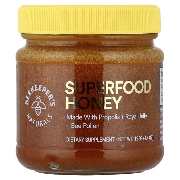 Beekeeper's Naturals, Superfood Honey, 4.4 oz (125 g)