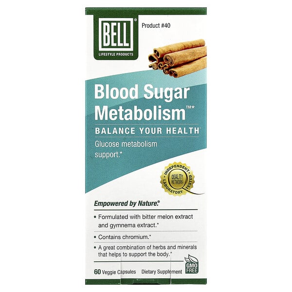 Bell Lifestyle, Blood Sugar Metabolism™, 60 Veggie Capsules 5 Bell Lifestyle, Blood Sugar Metabolism™, 60 Veggie Capsules