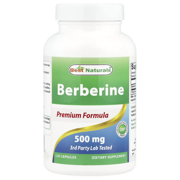 Best Naturals, Berberine, 500 mg, 120 Capsules
