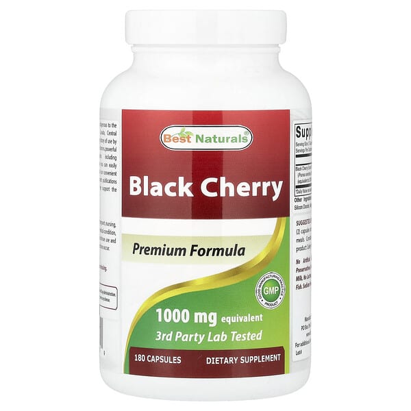 Best Naturals, Black Cherry, 1,000 mg, 180 Capsules