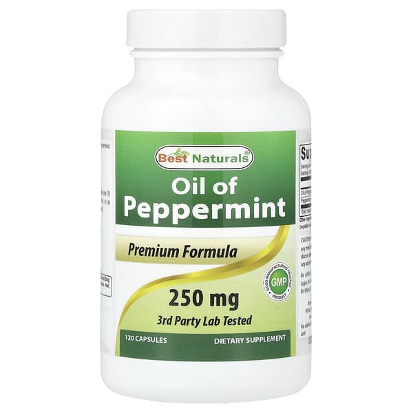 Best Naturals, Oil of Peppermint, 250 mg, 120 Capsules 3 Best Naturals, Oil of Peppermint, 250 mg, 120 Capsules