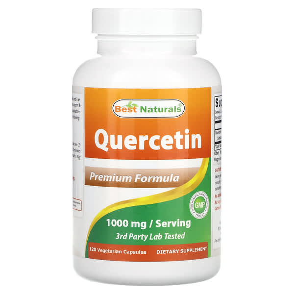 Best Naturals, Quercetin, 120 Vegetarian Capsules (500 mg per Capsule)