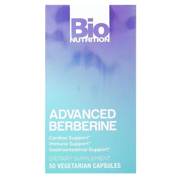 Bio Nutrition, Advanced Berberine, 50 Vegetarian Capsules (600 mg per Capsule)