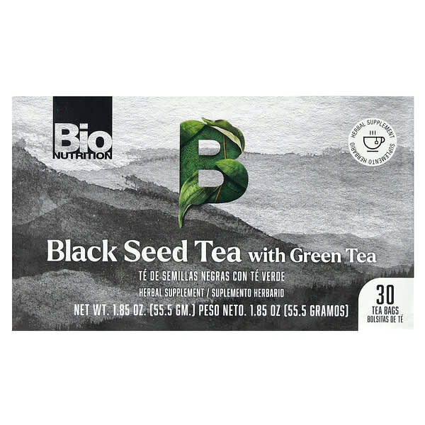 Bio Nutrition, Black Seed Tea with Green Tea, 30 Tea Bags, 1.85 oz (55.5 g) 5 Bio Nutrition, Black Seed Tea with Green Tea, 30 Tea Bags, 1.85 oz (55.5 g)