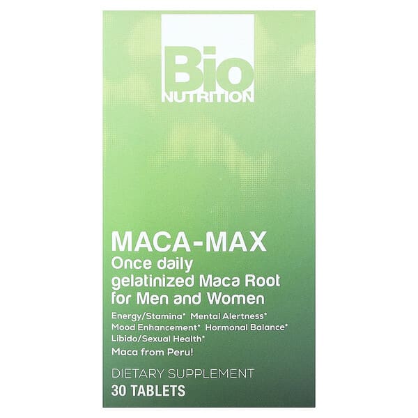 Bio Nutrition, Maca-Max, For Men and Women, 1,000 mg , 30 Tablets