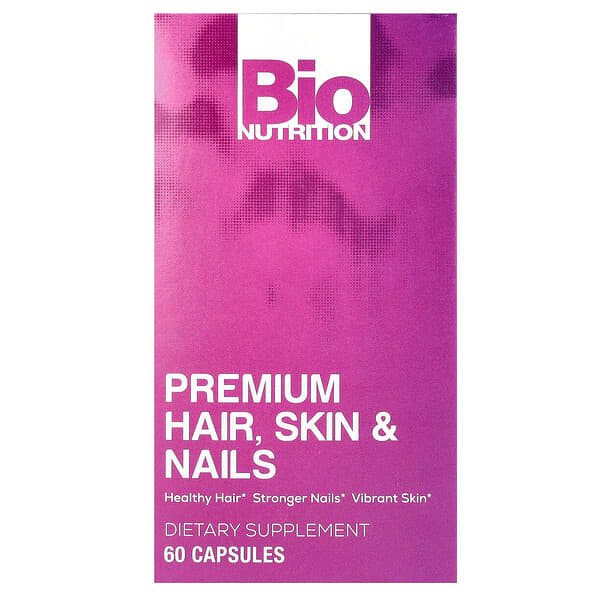 Bio Nutrition, Premium Hair, Skin & Nails, 60 Capsules