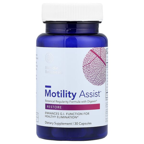 Biocidin Botanicals, Motility Assist™, Botanical Regularity Formula with Digexin®, 30 Capsules