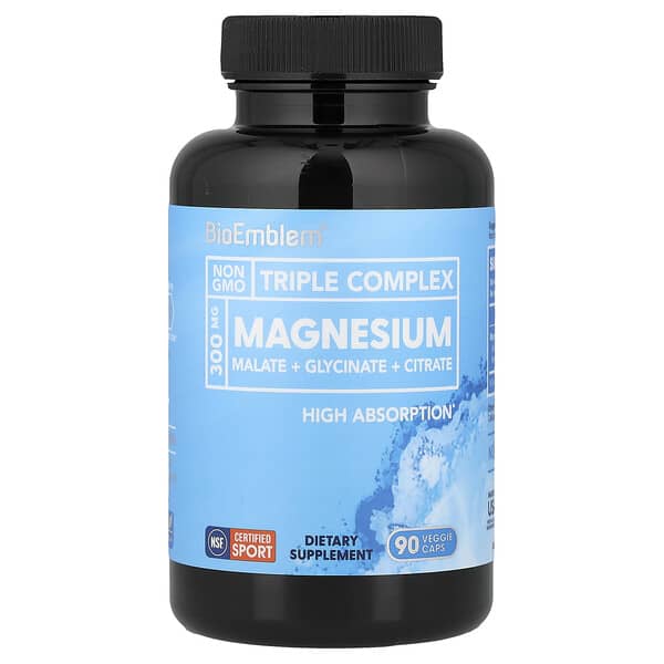 BioEmblem, Magnesium, Triple Complex , 90 Veggie Caps