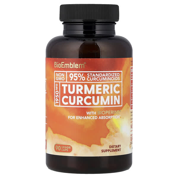 BioEmblem, Turmeric Curcumin, 90 Veggie Caps