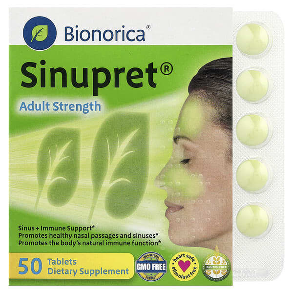 Bionorica, Sinupret®, Adult Strength, 50 Tablets