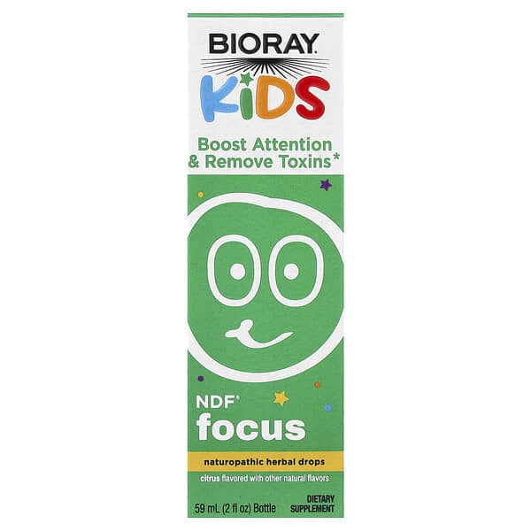 Bioray, Kids, NDF® Focus, Citrus, 2 fl oz (59 ml)