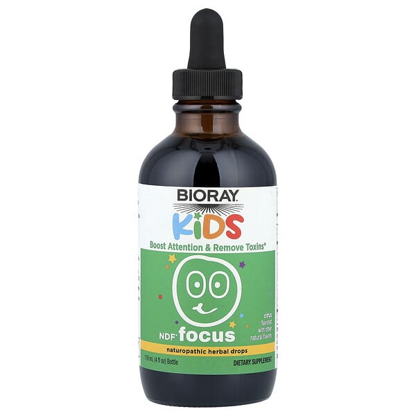 Bioray, Kids, NDF® Focus, Citrus, 4 fl oz (118 ml)
