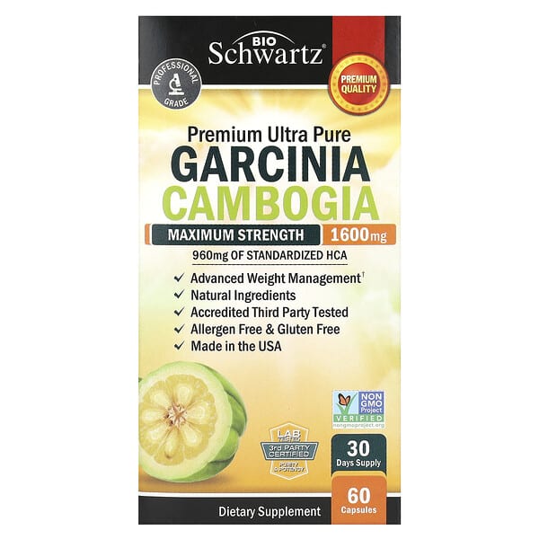 BioSchwartz, Garcina Cambogia, Maximum Strength, 60 Capsules (800 mg per Capsule)