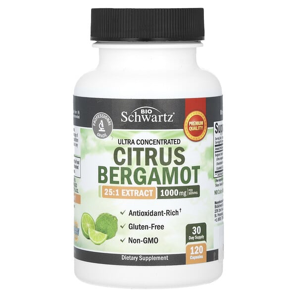 BioSchwartz, Ultra Concentrated Citrus Bergamot, 120 Capsules (250 mg)