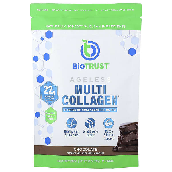 BioTRUST, Ageless Multi Collagen®, Chocolate, 9.2 oz (261 g)