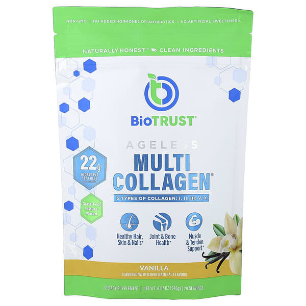 BioTRUST, Ageless Multi Collagen®, Vanilla, 8.67 oz (246 g)