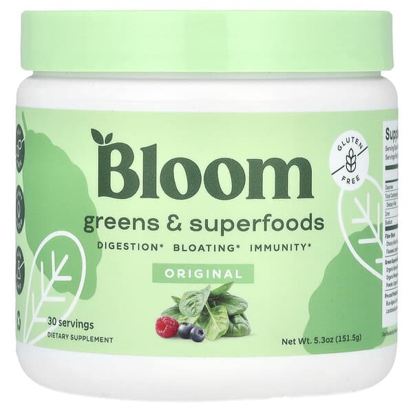 Bloom, Greens & Superfoods, Original , 5.3 oz (151.5 g) 2 Bloom, Greens & Superfoods, Original , 5.3 oz (151.5 g)