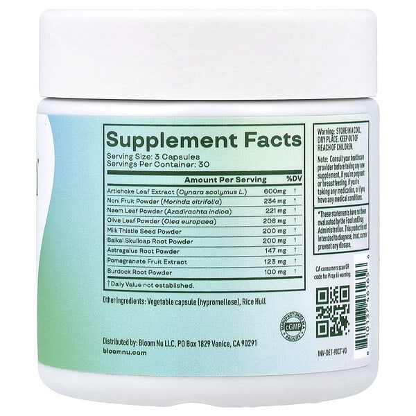 Alternative view of Bloom, Hormone Health, Detox, 90 Capsules