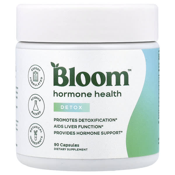 Bloom, Hormone Health, Detox, 90 Capsules