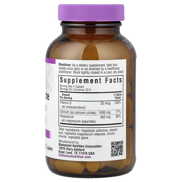 Alternative view of Bluebonnet Nutrition, Calcium Citrate Magnesium Vitamin D3, 90 Caplets