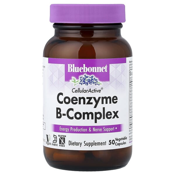 Bluebonnet Nutrition, CellularActive® Coenzyme B-Complex, 50 Vegetable Capsules