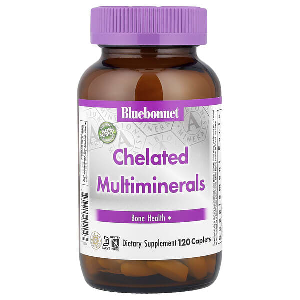 Bluebonnet Nutrition, Chelated Multiminerals, 120 Caplets 3 Bluebonnet Nutrition, Chelated Multiminerals, 120 Caplets