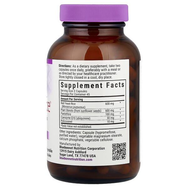 Alternative view of Bluebonnet Nutrition, CholesteRice®, 90 Vegetable Capsules