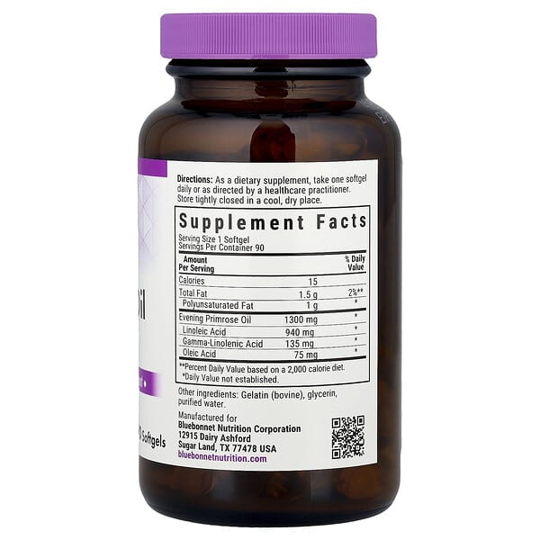 Alternative view of Bluebonnet Nutrition, Evening Primrose Oil, 90 Softgels