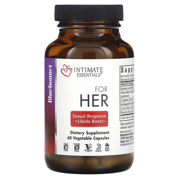Bluebonnet Nutrition, Intimate Essentials, For Her, 60 Vegetable Capsules 1 Bluebonnet Nutrition, Intimate Essentials, For Her, 60 Vegetable Capsules