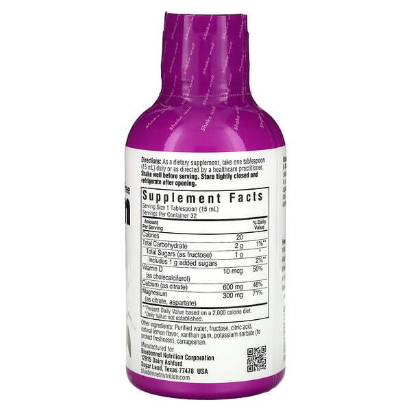 Alternative view of Bluebonnet Nutrition, Liquid Calcium, Magnesium Citrate & Vitamin D3, Lemon, 16 fl oz (473 ml)