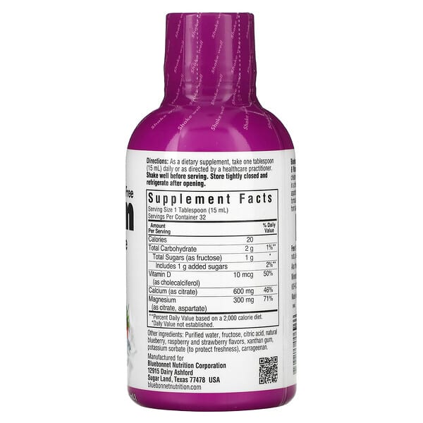 Alternative view of Bluebonnet Nutrition, Liquid Calcium Magnesium Citrate & Vitamin D3, Mixed Berry , 16 fl oz (473 ml)