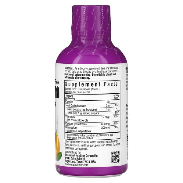 Alternative view of Bluebonnet Nutrition, Liquid Calcium Magnesium Citrate & Vitamin D3, Orange , 16 fl oz (473 ml)