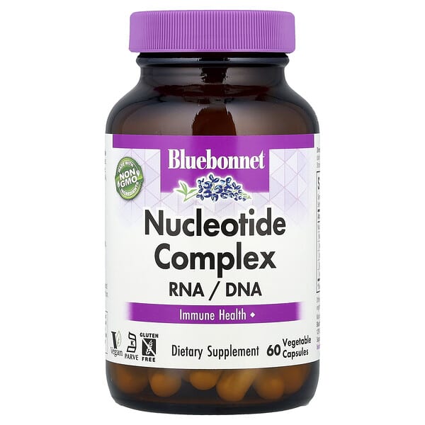 Bluebonnet Nutrition, Nucleotide Complex, RNA / DNA, 60 Vegetable Capsules