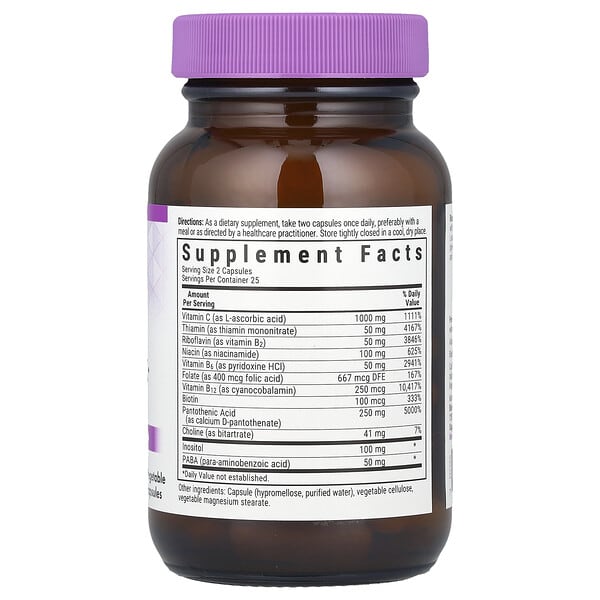 Alternative view of Bluebonnet Nutrition, Stress B-Complex With Vitamin C, 50 Vegetable Capsules
