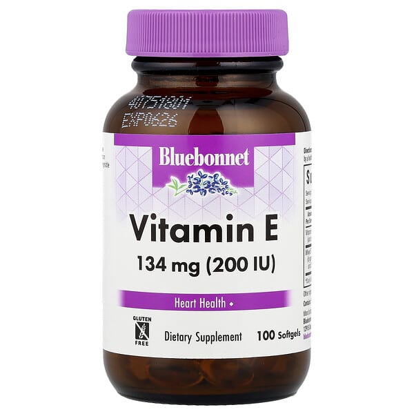 Bluebonnet Nutrition, Vitamin E, 100 Softgels