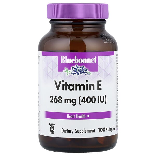 Bluebonnet Nutrition, Vitamin E, 268 mg (400 IU), 100 Softgels