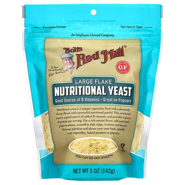 Bob's Red Mill, Large Flake Nutritional Yeast, Gluten Free, 5 oz (142 g)