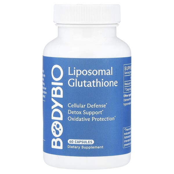 BodyBio, Liposomal Glutathione, 60 Capsules (250 mg per Capsule)