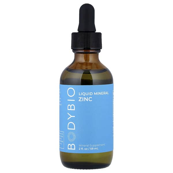 BodyBio, Liquid Mineral Zinc, 2 fl oz (59 ml)