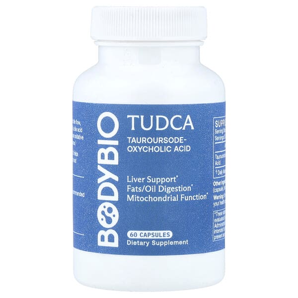 BodyBio, TUDCA, 60 Capsules (250 mg per Capsule)