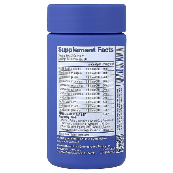 Alternative view of BodyHealth, Probiotic, 60 Capsules
